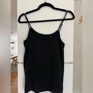 Quince washable silk cami XS black
